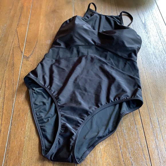 NWT 2 Chillies Black Mesh Panel High-Neck One-Piece - Picture 4 of 9